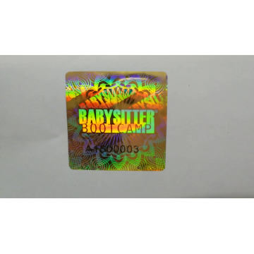 Anti-counterfeiting printing various kind of colors laser anti-counterfeiting 3D hologram sticker/labels